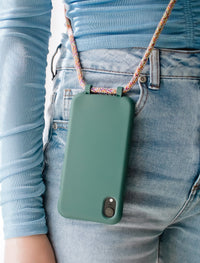 Samsung S25 TIDAL TEAL CASE + RAINBOW CORD