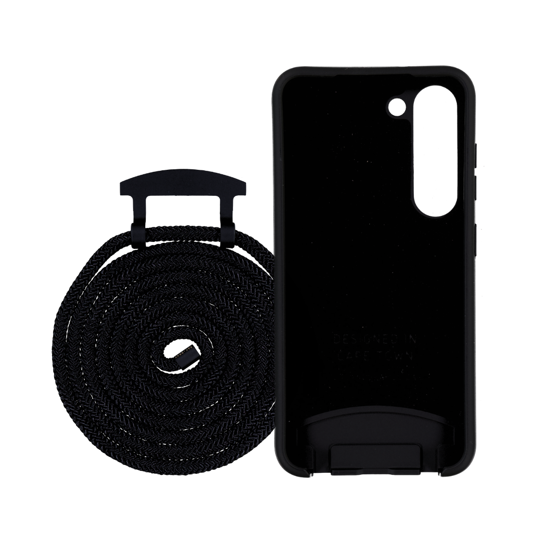 Samsung S25 MIDNIGHT BLACK CASE + MIDNIGHT BLACK CORD