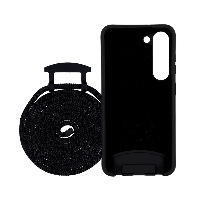 Samsung S25 MIDNIGHT BLACK CASE + MIDNIGHT BLACK CORD