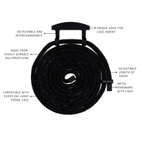 Samsung S25 Plus MIDNIGHT BLACK CASE + MIDNIGHT BLACK CORD