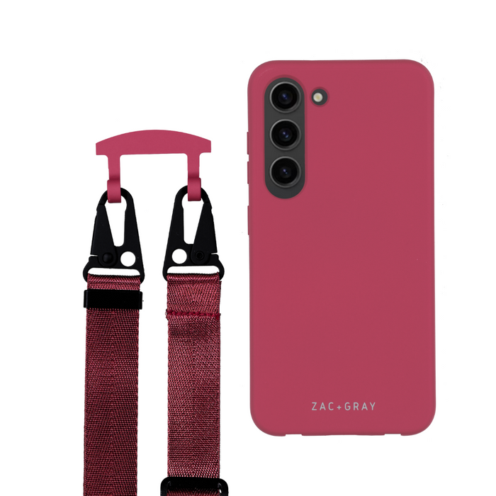 Samsung S25 Plus RASPBERRY RED CASE + RASPBERRY RED STRAP