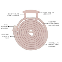 Samsung S25 Plus ROSÉ PINK CASE + ROSÉ PINK CORD