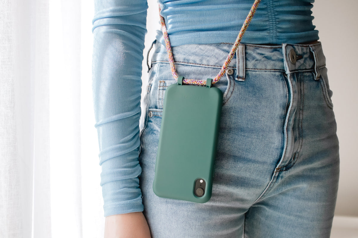 Samsung S24 Ultra TIDAL TEAL CASE + RAINBOW CORD